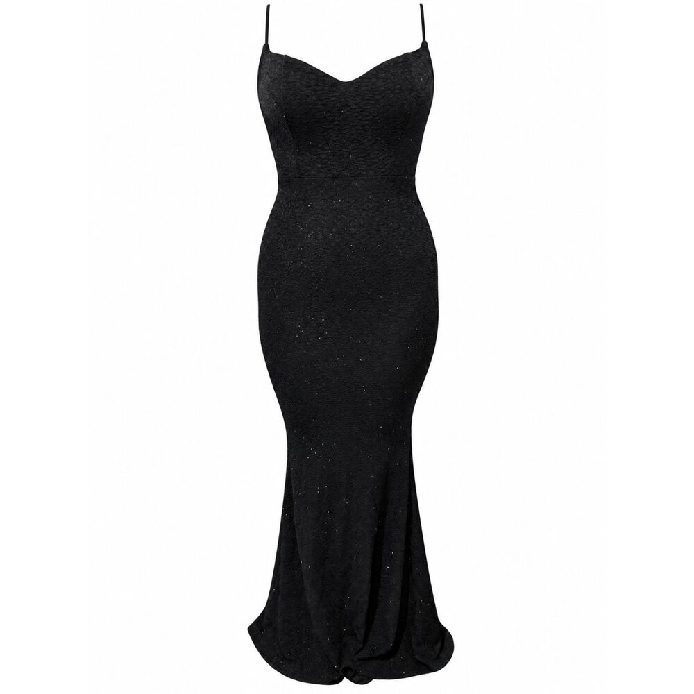Black Glitter Gown